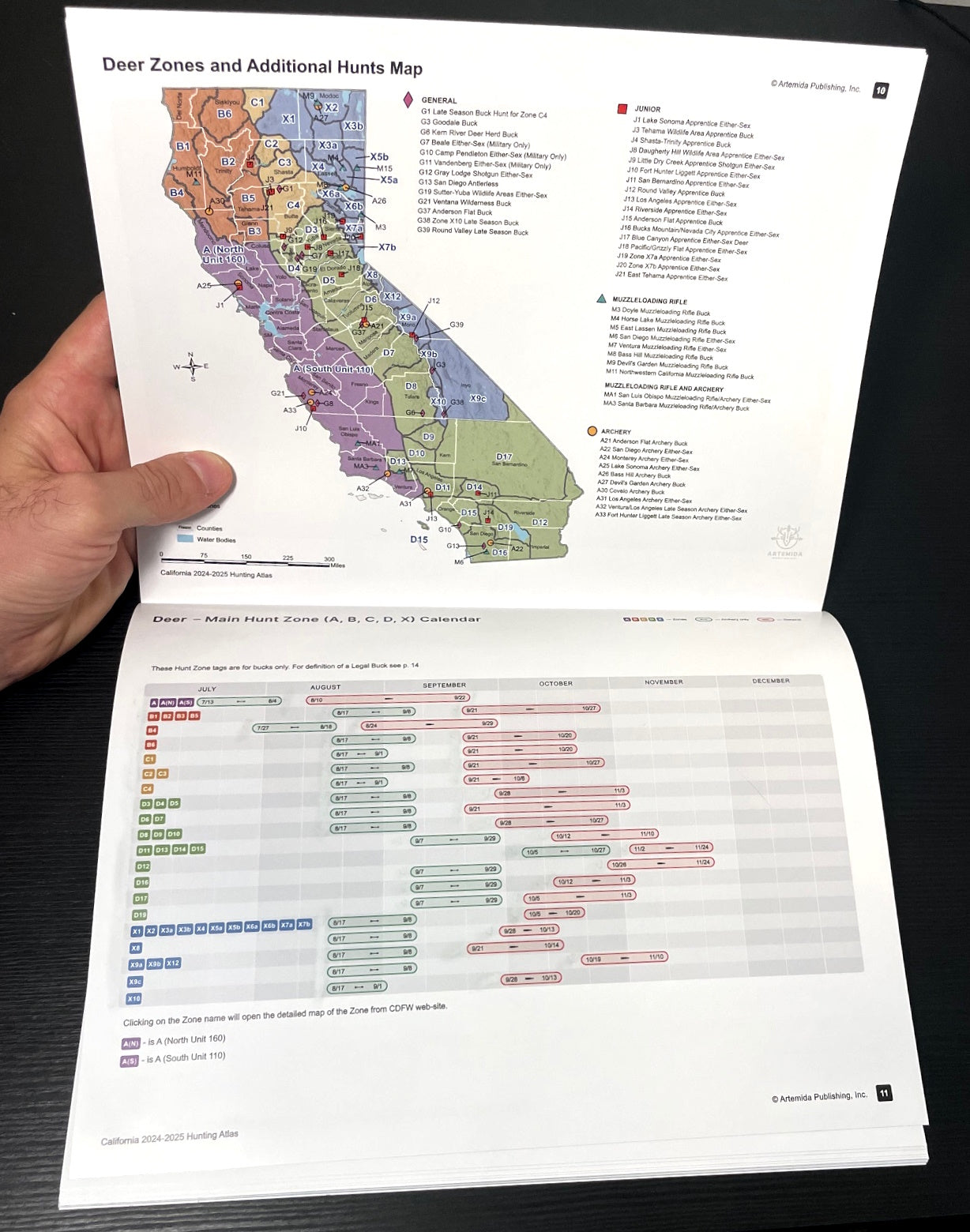 California 2024-2025 Hunting Atlas (Paper)