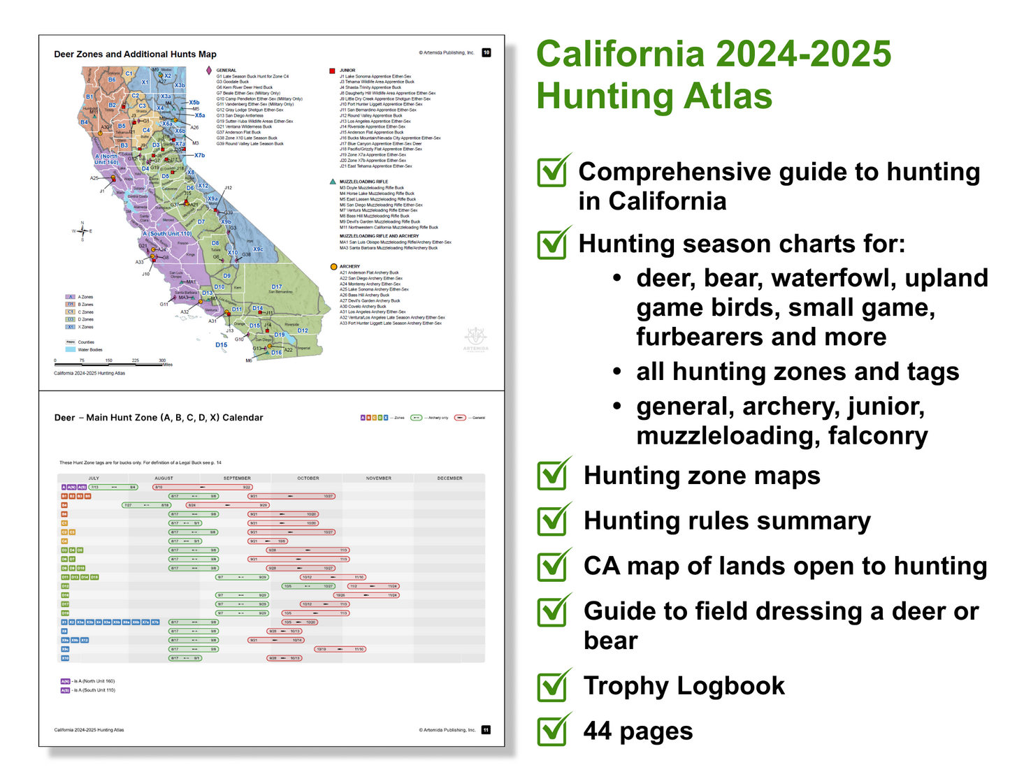 California 2024-2025 Hunting Atlas (Digital)